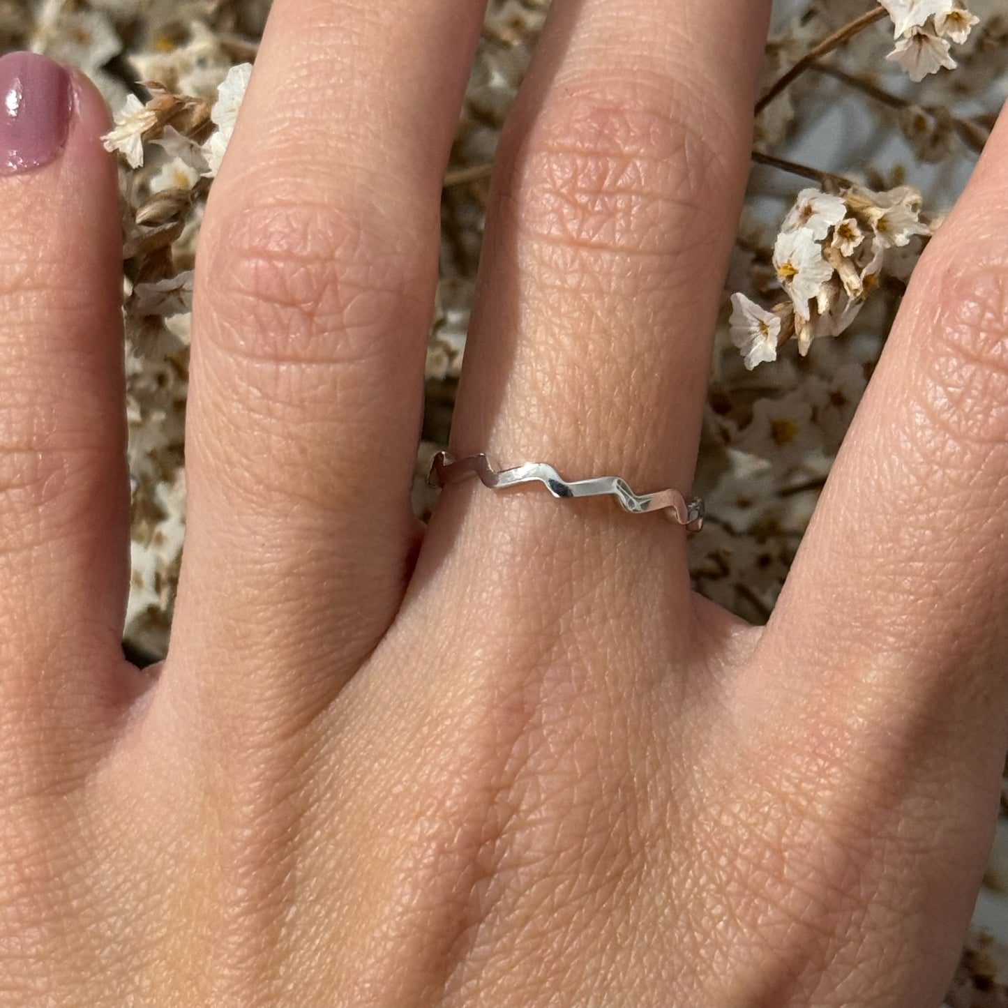 Anillo plata Zigzag