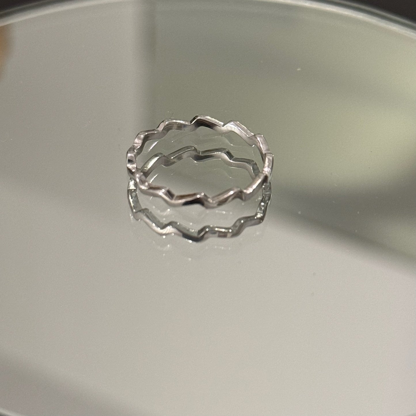 Anillo plata Zigzag