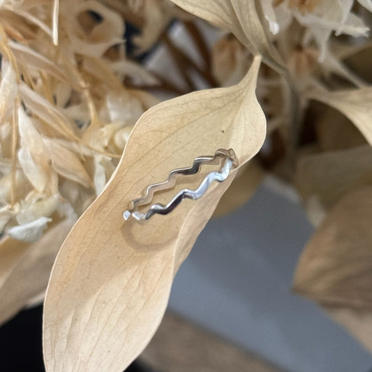 Anillo plata Zigzag