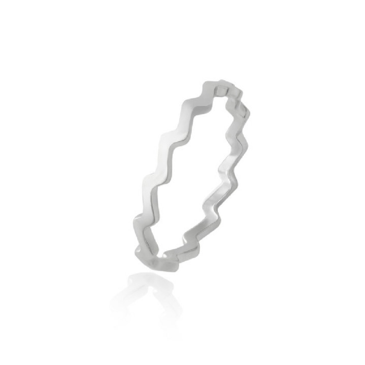 Anillo plata Zigzag