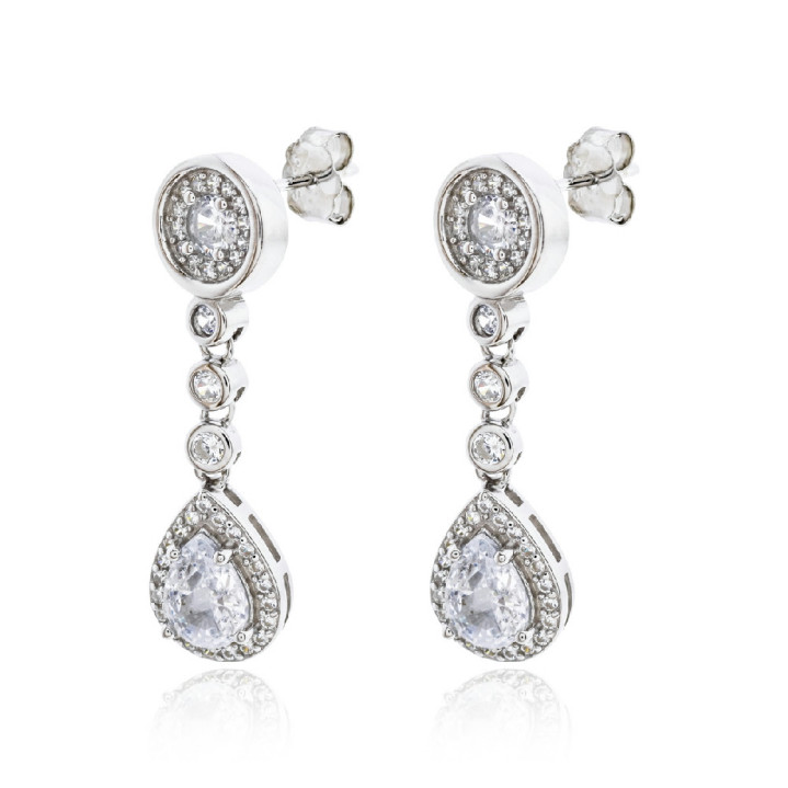 Pendientes Largos con Circonitas