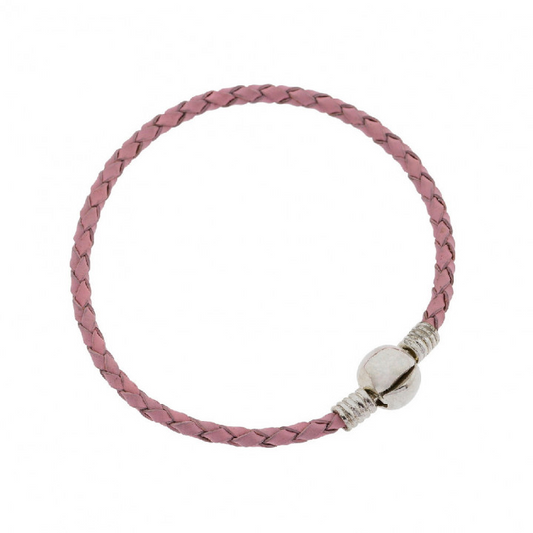 Pulsera de Cuero con cierre y Chapa personalizable