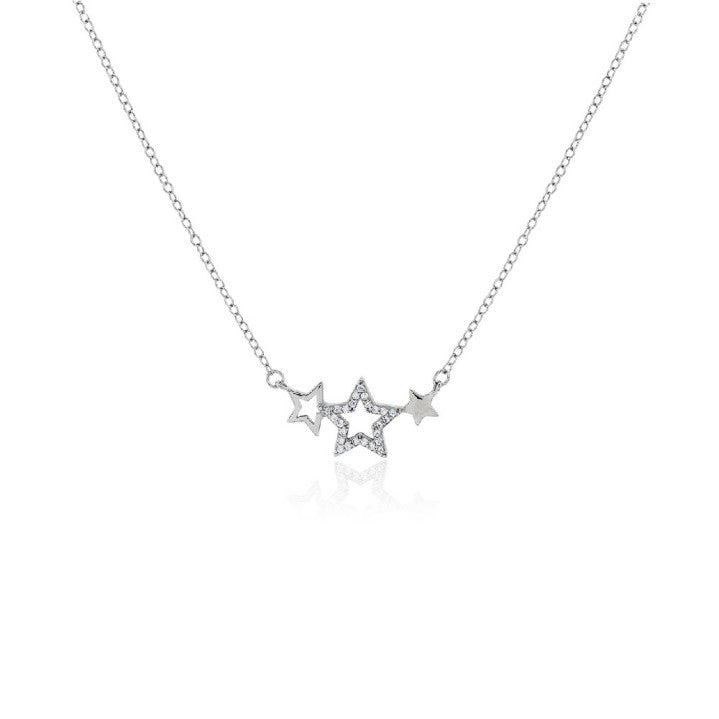 Gargantilla Plata Estrella Circonitas