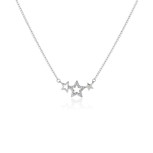 Gargantilla Plata Estrella Circonitas