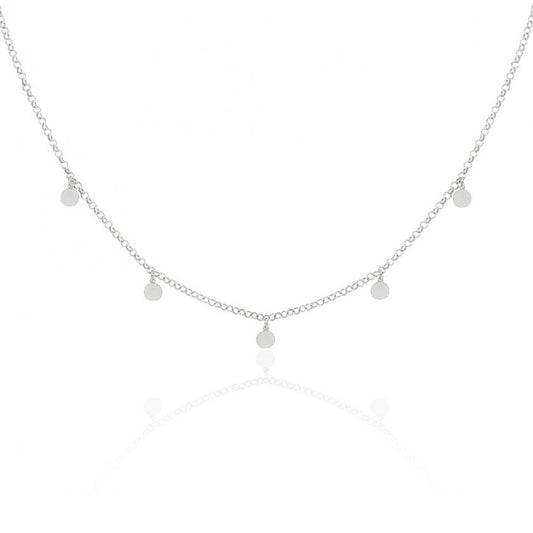 Gargantilla Plata Círculos