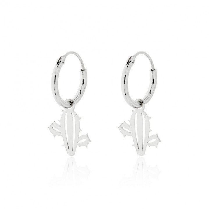 Pendientes Plata Aro Cactus
