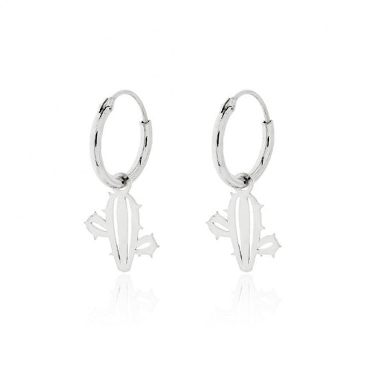 Pendientes Plata Aro Cactus