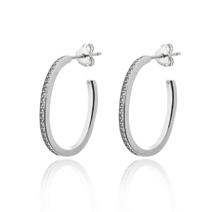 Pendientes Plata Aro Circonitas