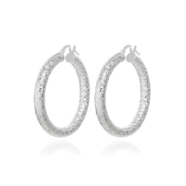 Pendientes Plata Aro irregular