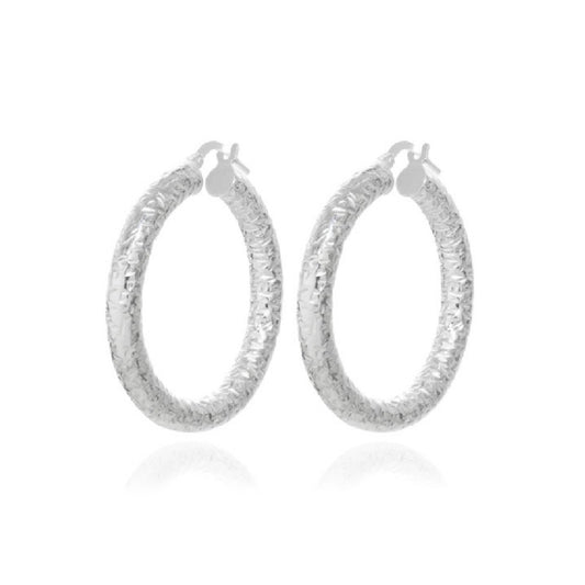 Pendientes Plata Aro irregular