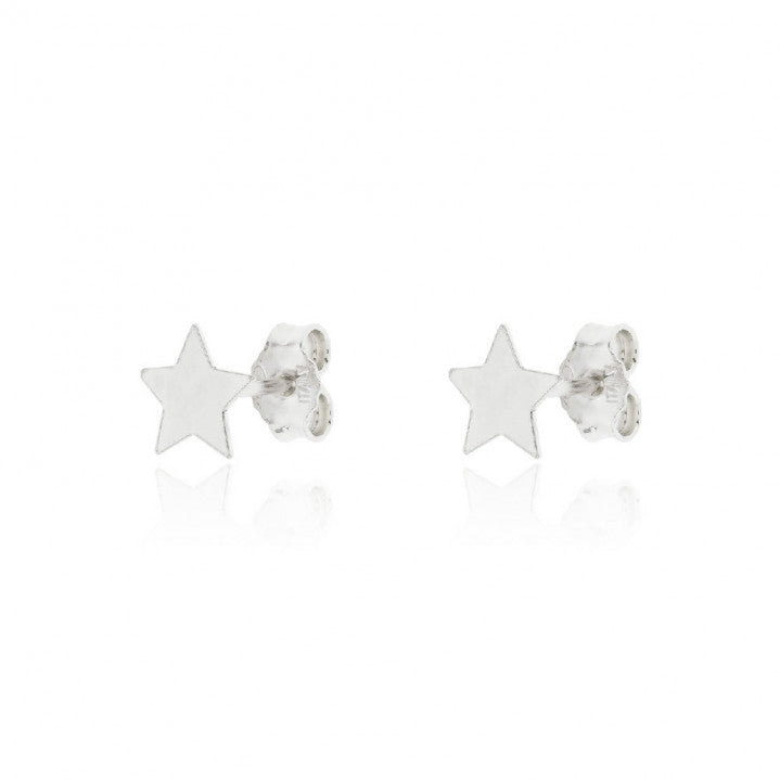 Pendientes Plata Estrella