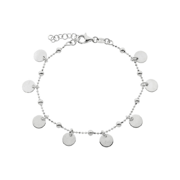 Pulsera de Plata con Chapas Múltiples