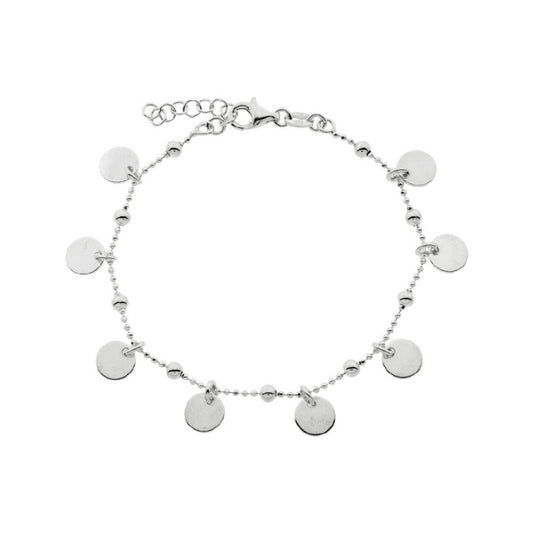 Pulsera de Plata con Chapas Múltiples